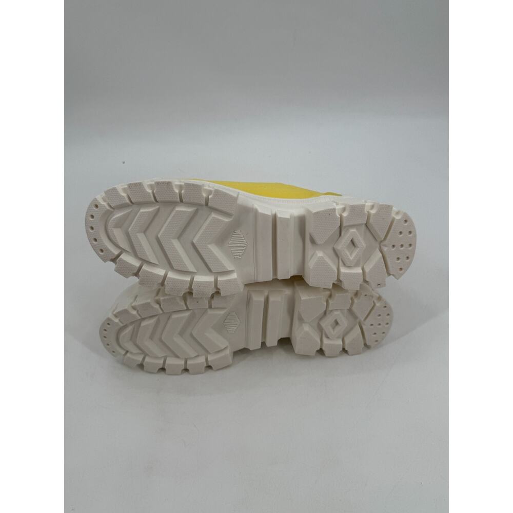 Palladium Revolt Womens Lo TX Yellow Sneakers Platform Lug Lace UP Size 10 New - Picture 10 of 11
